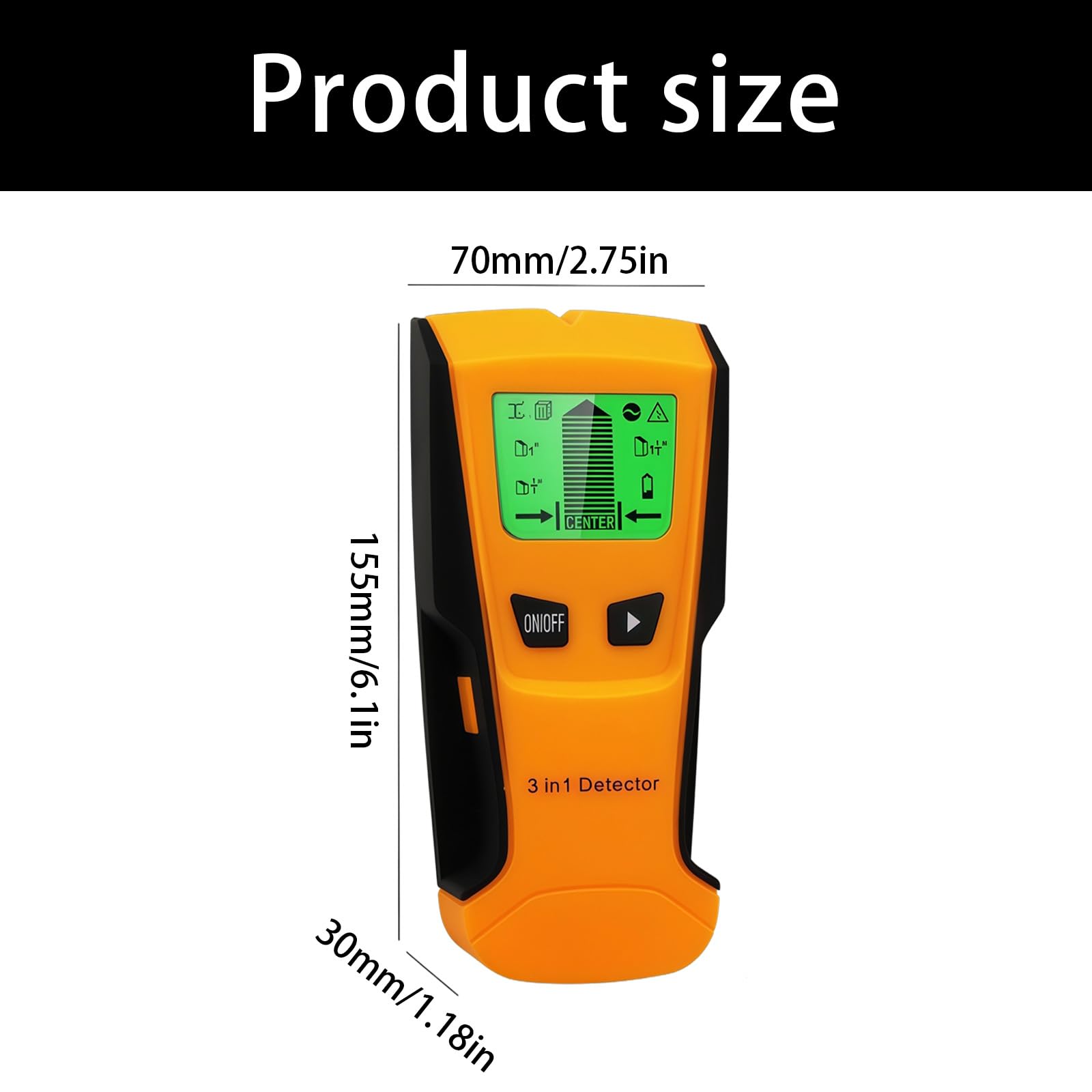 Scanner da parete con modalità legno, metallo e filo sotto