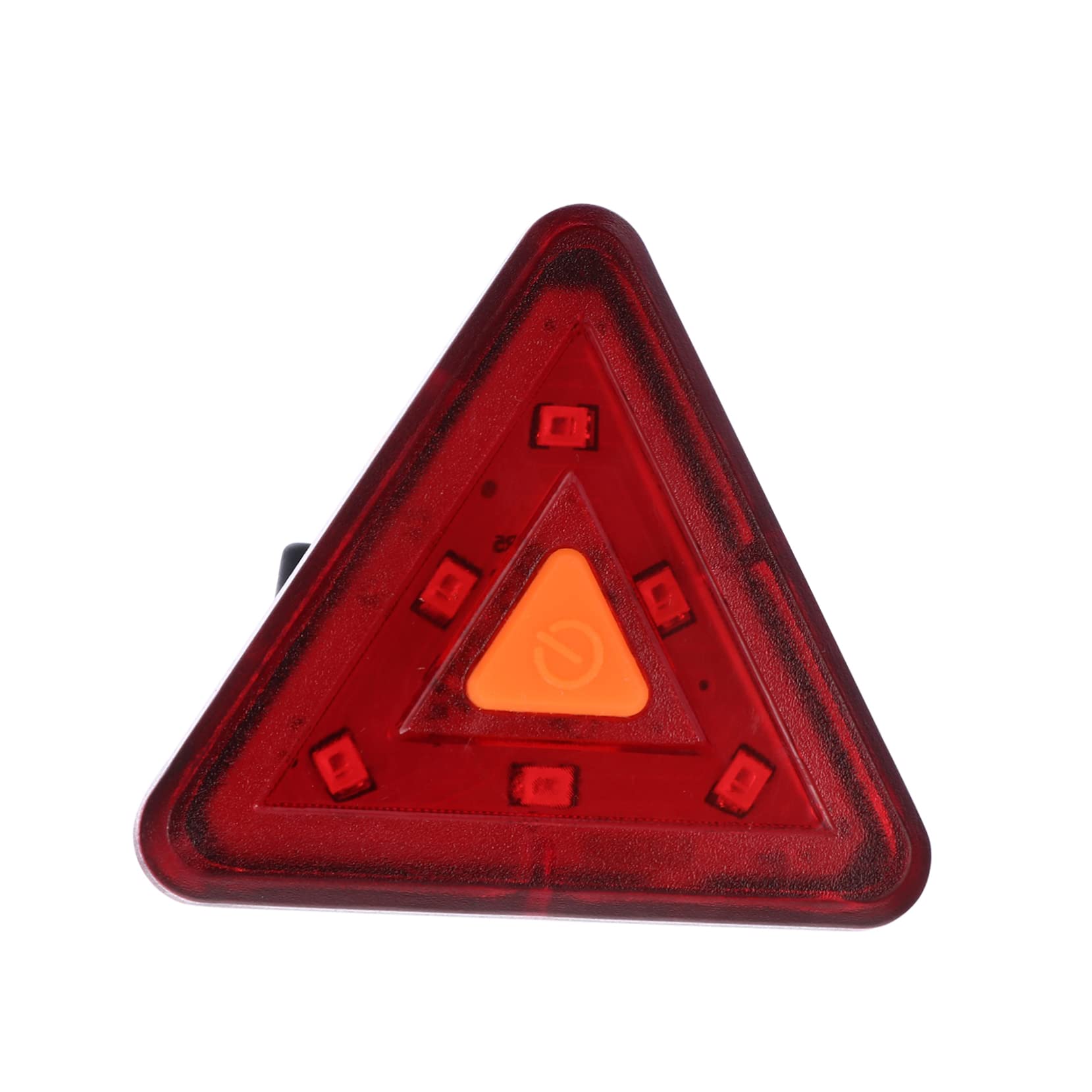 VINTORKY 1Pc USB Rechargeable Bike Tail Light Triangle Shape Warning Signal Lamp with Flash Modes for Safe Cycling Compact and Easy to Install Electric Bicycle Accessory