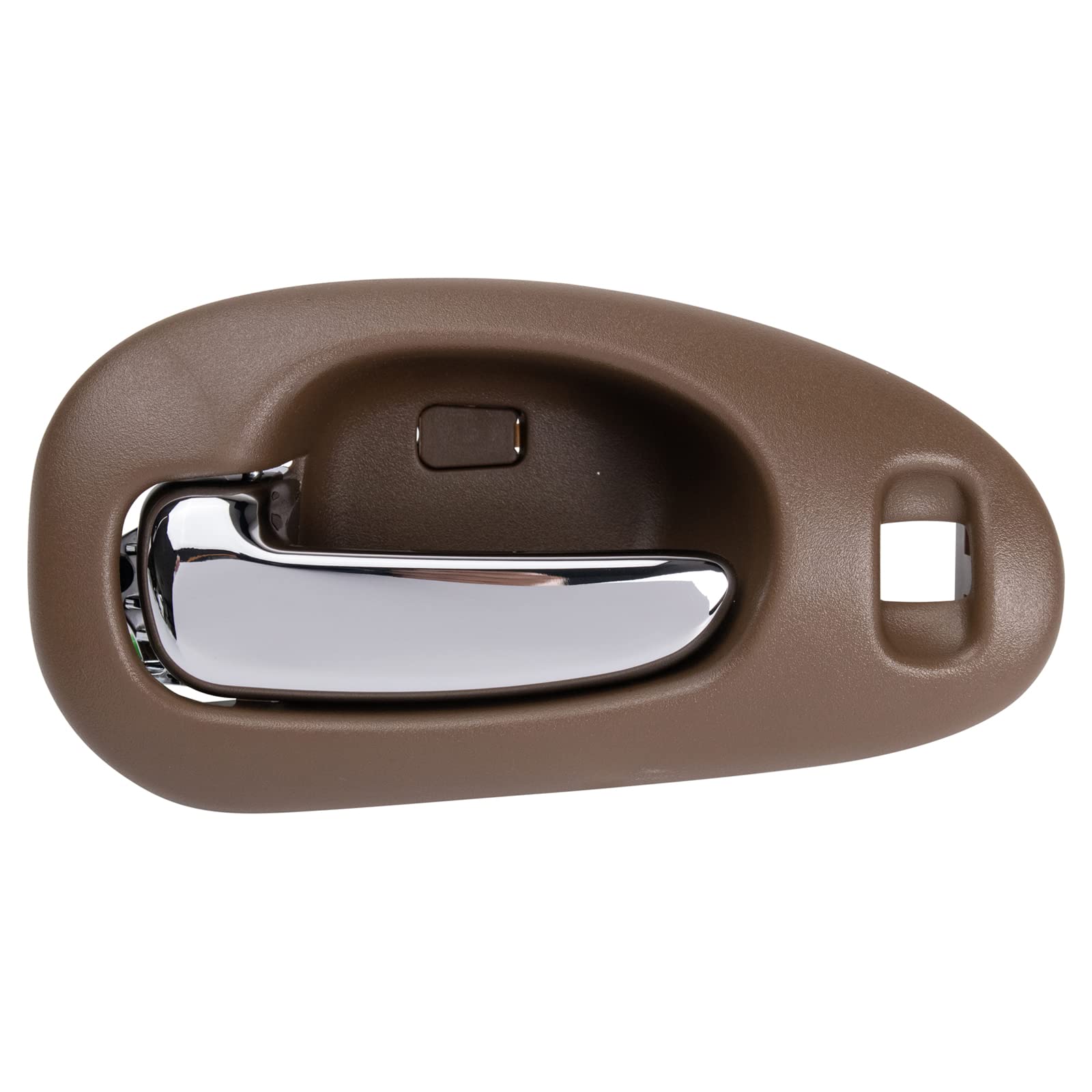 Trq Chrome & Beige Front Left Interior Door Handle Drivers Side Compatible With 1999-2004 Chrysler 300M 1998-2004 Concorde 1999-2001 Lhs
