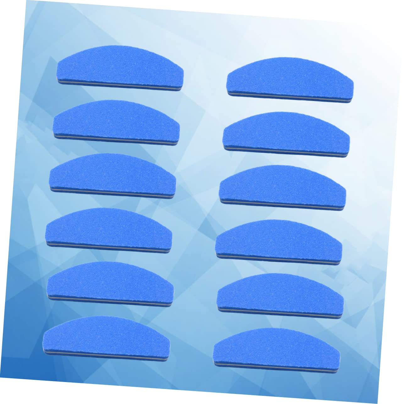 Beaupretty 60piezas Uñas De Esponja Mini Formato Media Luna De Uñas Doble Cara Para Pulido y Acabado Herramienta Esencial Casa o Salones Profesionales
