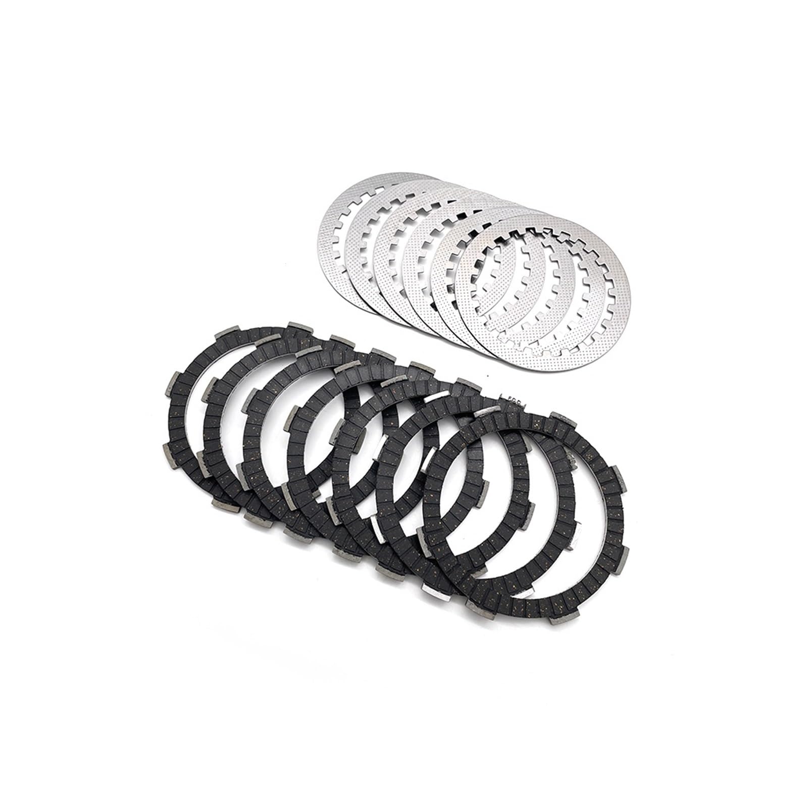 Motorrad-Kupplungsscheiben-Reibplatten-Kit 82/91 Mm Stahl-Kupplungsbelag Kompatibel For LONCIN YBS300 YB300H Motorzubehör(A Set)