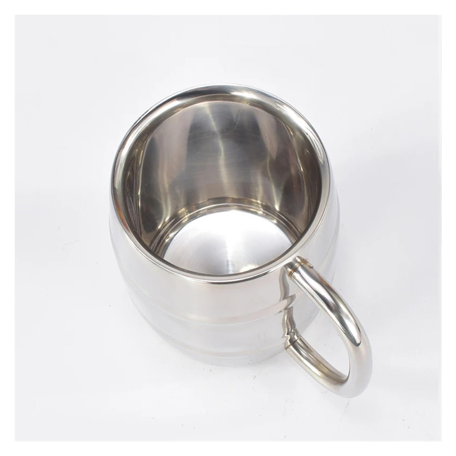 Tazza da caffè campeggio all'aperto con doppia tazza in acciaio inossidabile 500/450 ml tazze for d'acqua portatili isolate manico per Caffè e Tè(S)