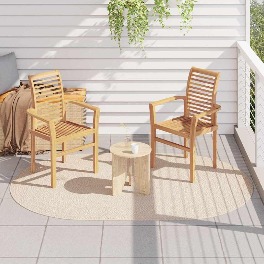 Tapis extérieur polypropylène lavable et résistant aux UV coloris crème