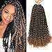 Produktbild 7 Packungen Passion Twists, 18 Zoll 22 Stränge/Pack Water Wave Crochet Braids, Passion Twist Crochet Hair, Haarverlängerungen Passion Twist Braiding Hair (T27)
