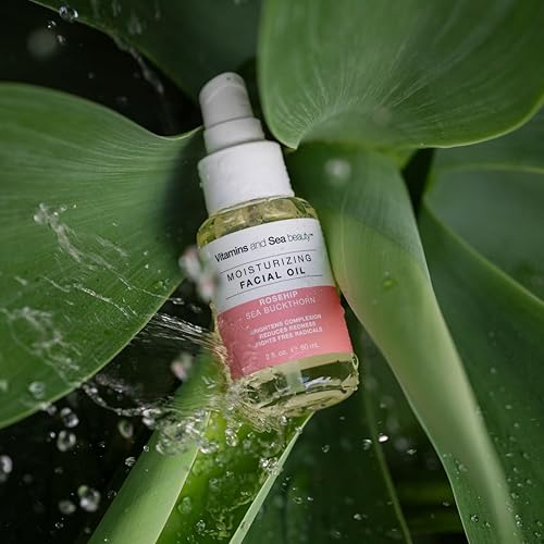 Miniatura 4 de VITAMINS AND SEA BEAUTY Aceite facial hidratante con rosa mosqueta + espino amarillo, 2 fl oz