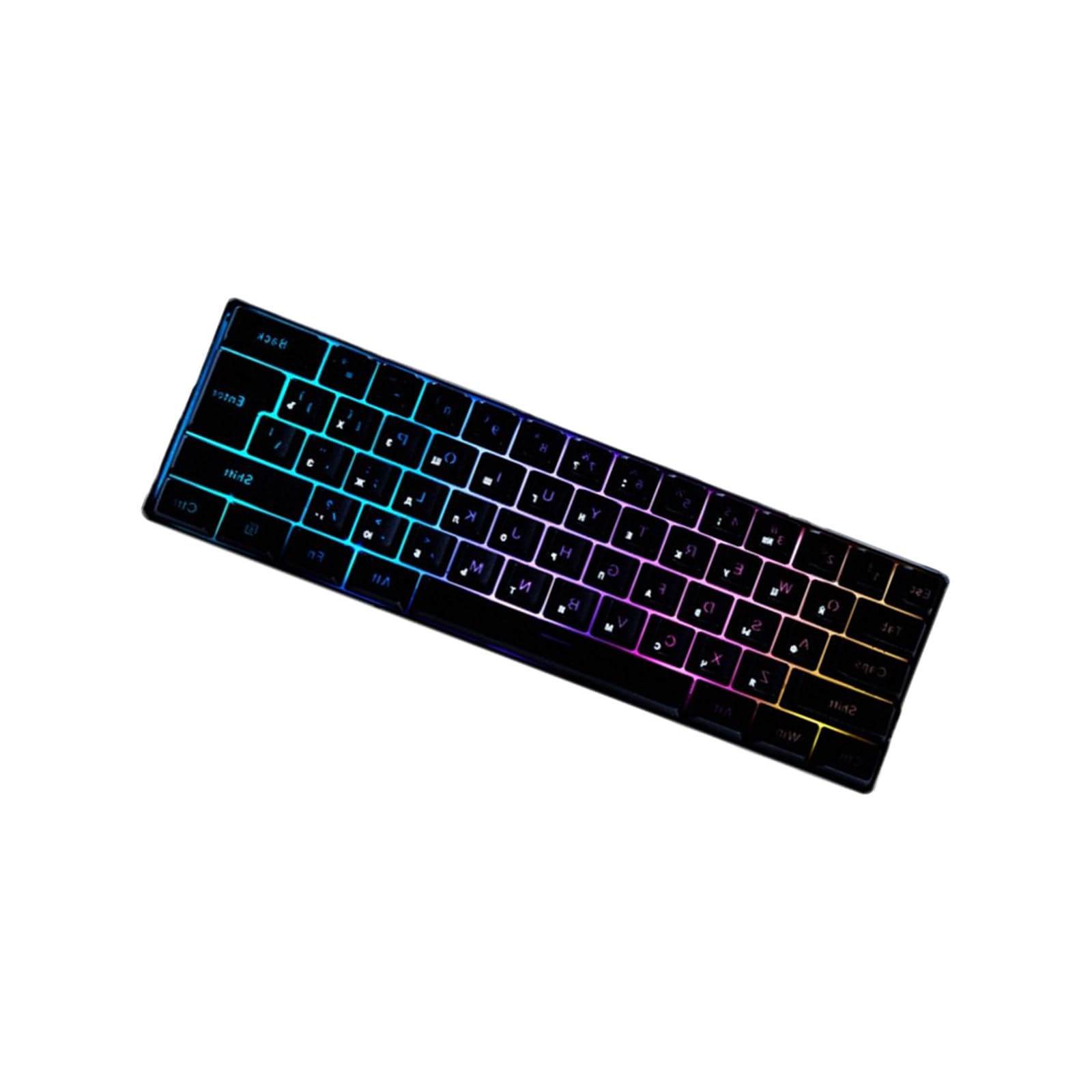 Clavier compact 61 touches filaire pour éliminer la latence sur PC