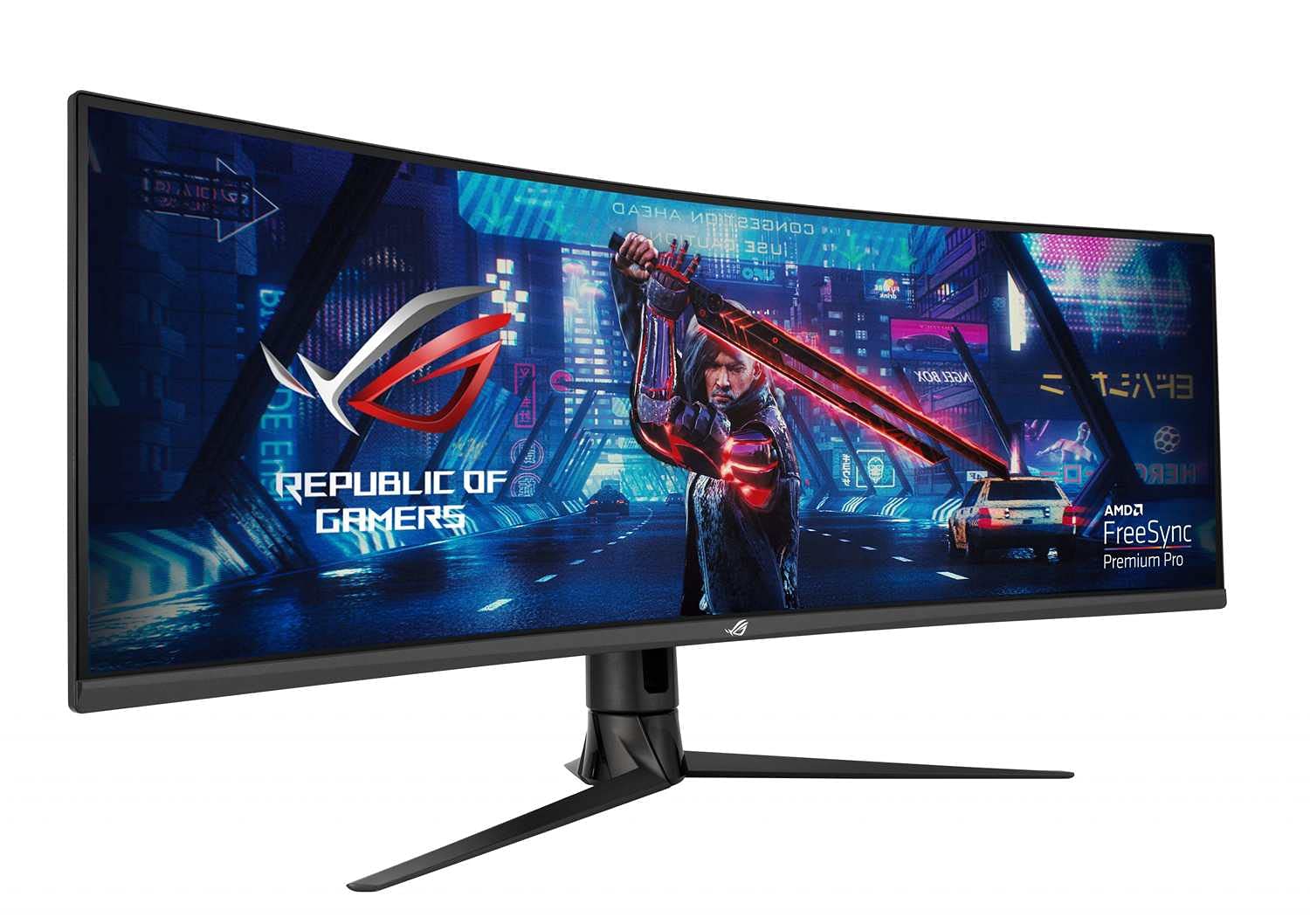 ASUS ROG STRIX Curved XG43VQ, 43" Ultra-Wide (3840x1200) Gaming monitor, VA, up to 120Hz, DCI-P3 90%, DP, HDMI, USB3.0, FreeSync 2 HDR, DisplayHDR400, Shadow Boost