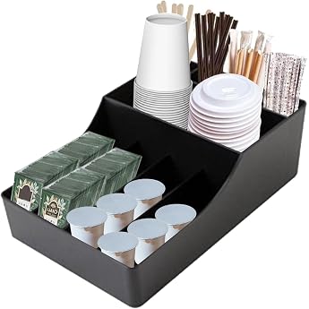 Coffee Dispenser Organiser Coffee Station Accessories Modern Spice & Coffee Bar Tea Bag Boxes for Tea Bags Coffee Bar Organiser