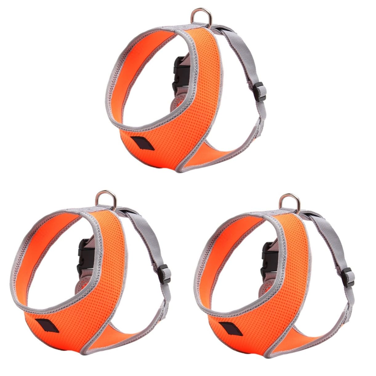 BESPORTBLE 3pezzi Imbracatura Per Pettorina e Guinzaglio Design Traspirante e Riflettente Colore