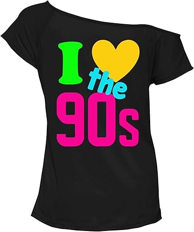 Ladies I Love The 90s T Shirt Pop Disco 
