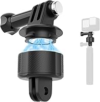 Vista 1 de Accesorios magnéticos para GoPro, base de liberación rápida para bicicleta, selfie stick, monopie, soporte de trípode, compatible con GoPro Hero