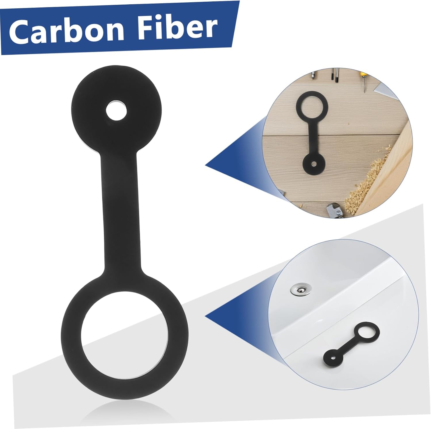Ciieeo 3pcs Flexible Silicone Rv Shower Door Latch Secure Travel Strap for Motorhome Trailer High Security and Design for Bathroom Door Locks