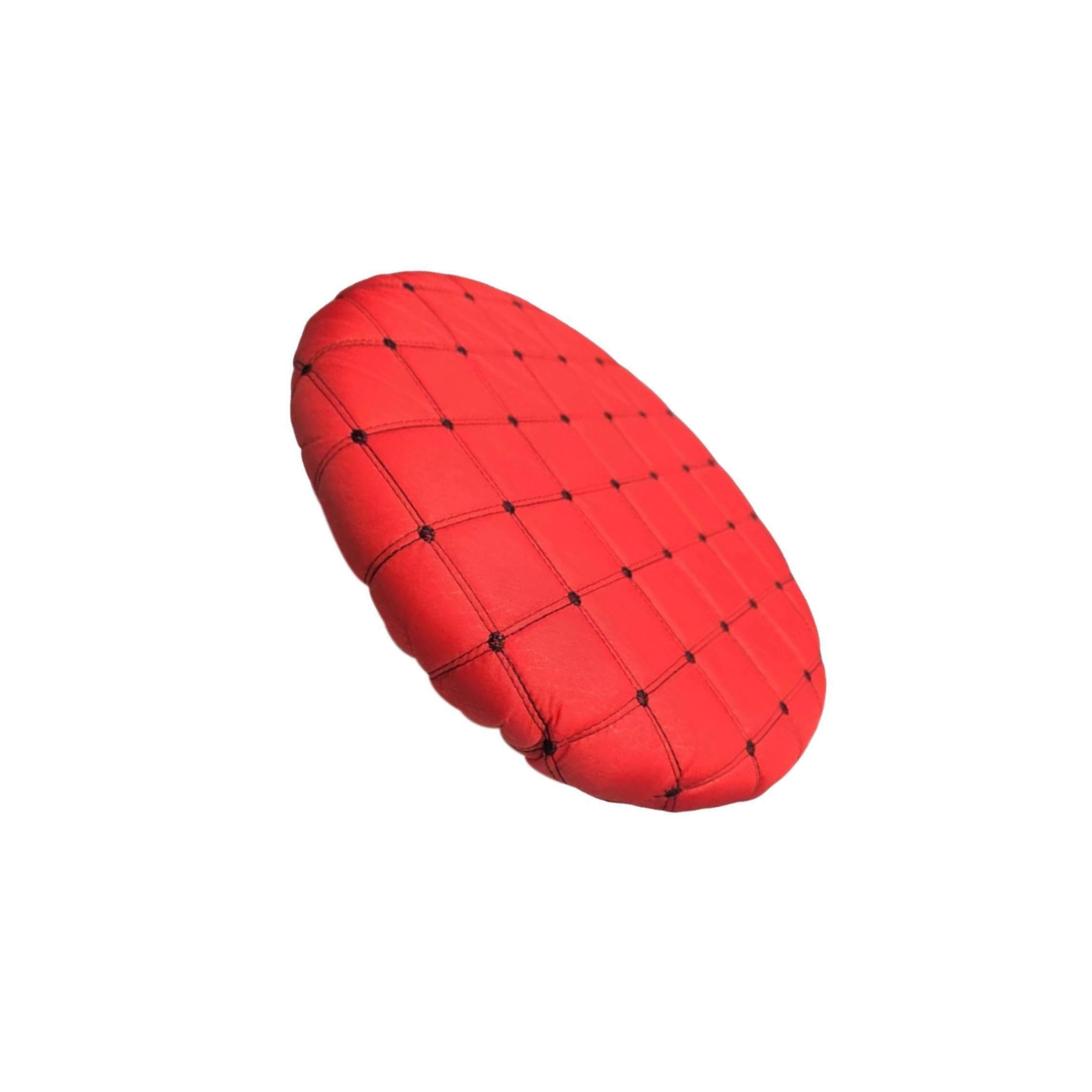 QUXVUIS Round Stool Cover Elastic Cover Fashion Office Cushion Removable Chair Protector Washable Lightweight Comfortable Modern Portable Slipcover Dustproof, Red
