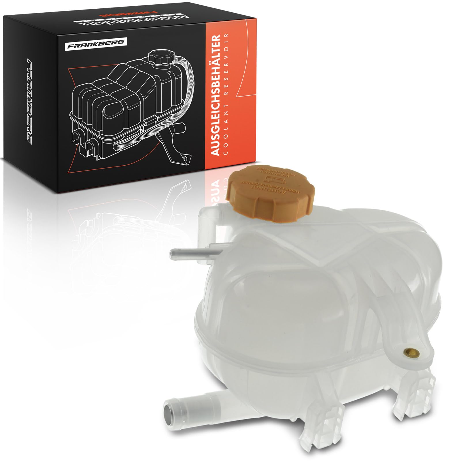 Frankberg Coolant Expansion Tank with Cap Compatibel with Combo Tour MK II 1.4 1.4L 2004-2010 Corsa MK III 1.2/1.2LPG/1.2i 1.2L 2006-2014 Corsavan MK III 1.2 1.2L 2009-2014 Replace# 1304009