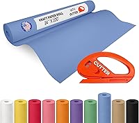 Vista 56 de Rollo de papel kraft amarillo de 36" x 1200" (100 pies) con cortador - Papel de regalo hecho en EE. UU. para embalaje, mudanza, envío