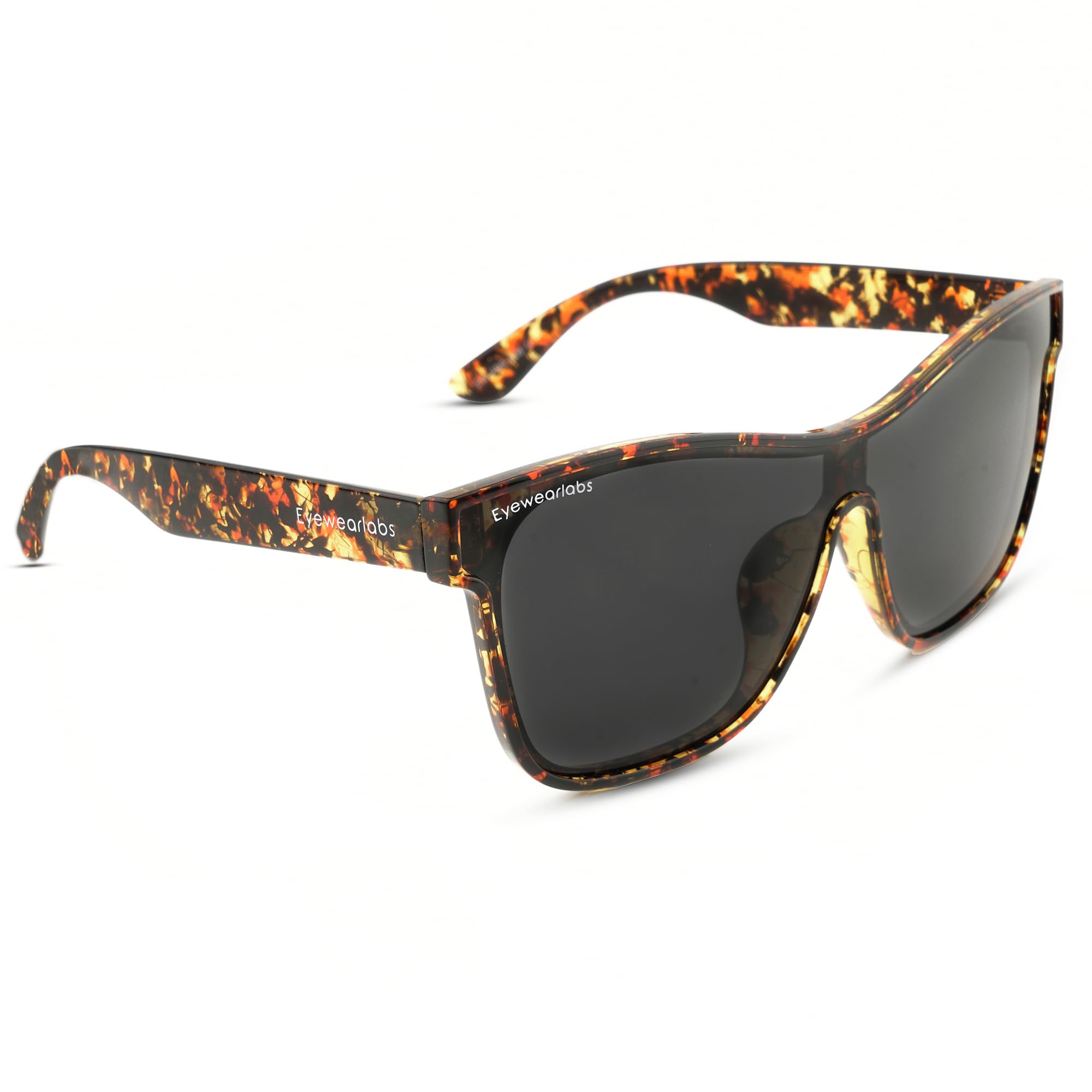 EyewearlabsOKNO | Polarized Over-Sized Unilens Branded Stylish Sunglasses For Men & Women | 100% UV Protection Shades | Cricket Sports Cycling Driving | Mount Rogers | Wolverine