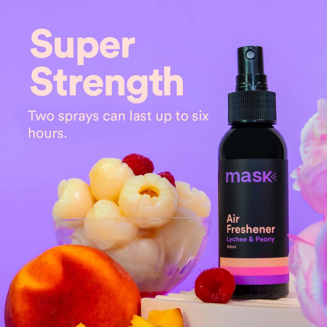 Mask Air Freshener Spray - Odor Eliminator, Travel Size, Pet Odor Remover, Room Deodorizer, Long Lasting, 10.2 Fl Oz, Mix Pack of 3