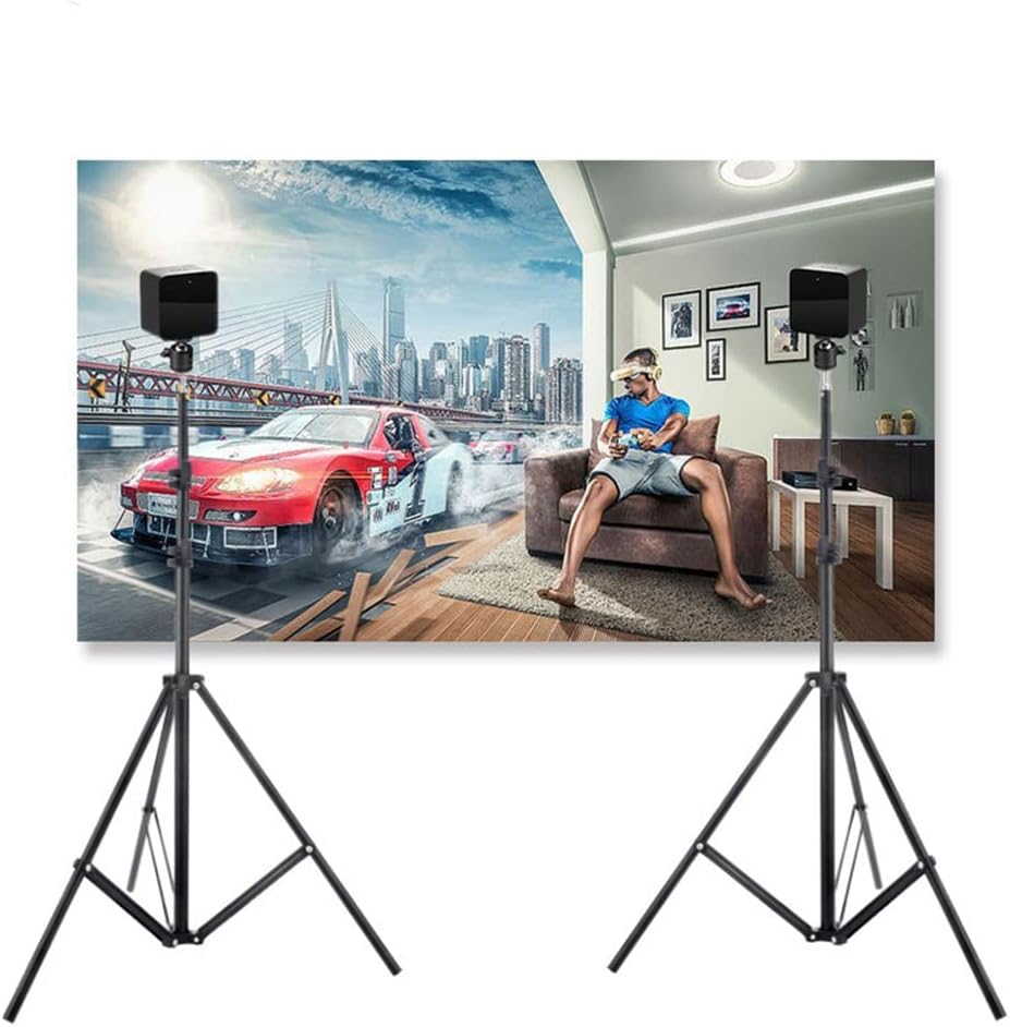 VR Tripod Stand, Compatible with Base Station HTC Vive/Valve Index/Rift Sensor Stand with Two Ball Heads (2 Pack)