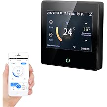 Smart WiFi thermostat 3.5inch Color Screen Display for water/Gas boiler heating, works with Google Home 3A 95240V AC
