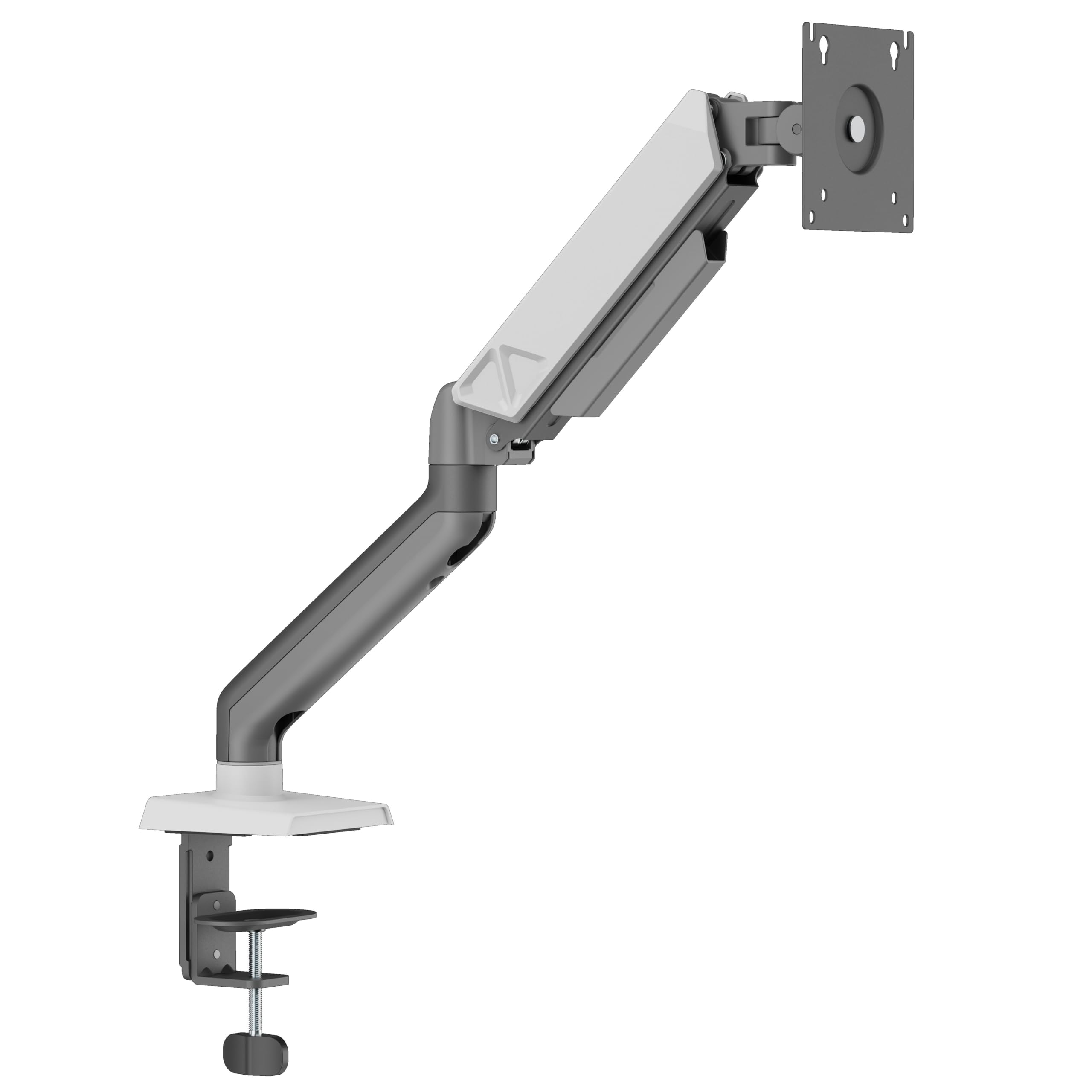 Maplin Light/Grey Properav Desk Monitor Mount 17" - 32" Gas Spring Swing Arm Vesa Max 100X100