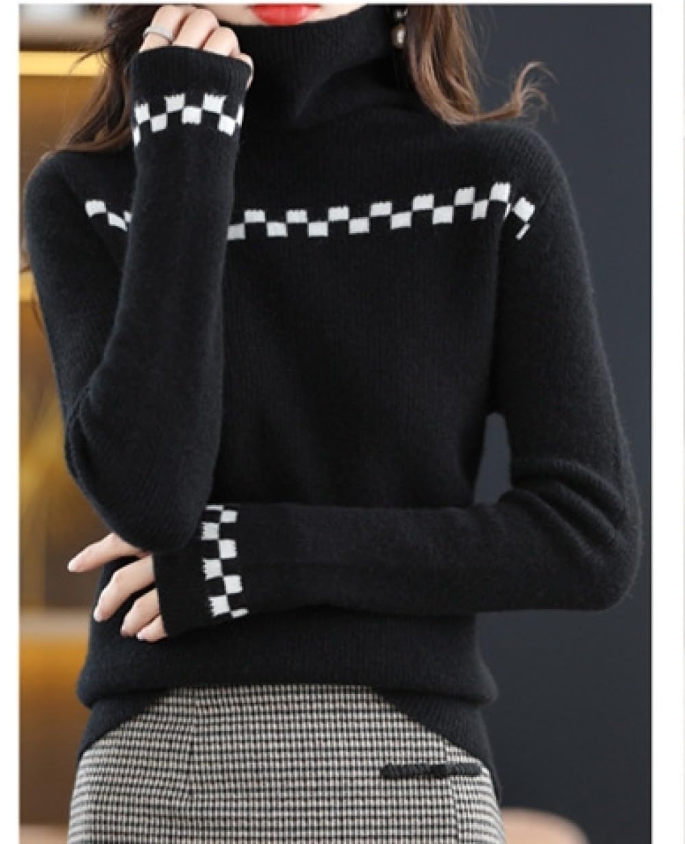 Rollkragen Kaschmirpullover Für Damen, Einfarbig, Winter Langarm Strickpullover, Eleganter Pullover, Strickpullover Aus Wolle, Herbst Rollkragenpullover, Warme Tops, Strickwaren