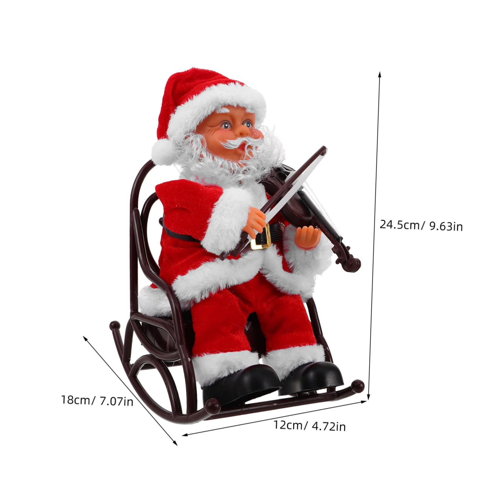 NOLITOY Regalo De Fiesta Pequeño Muñeco De Papá Noel Encantador Juguete De Papá Noel Eléctrico Recuerdos De Fiesta De Navidad