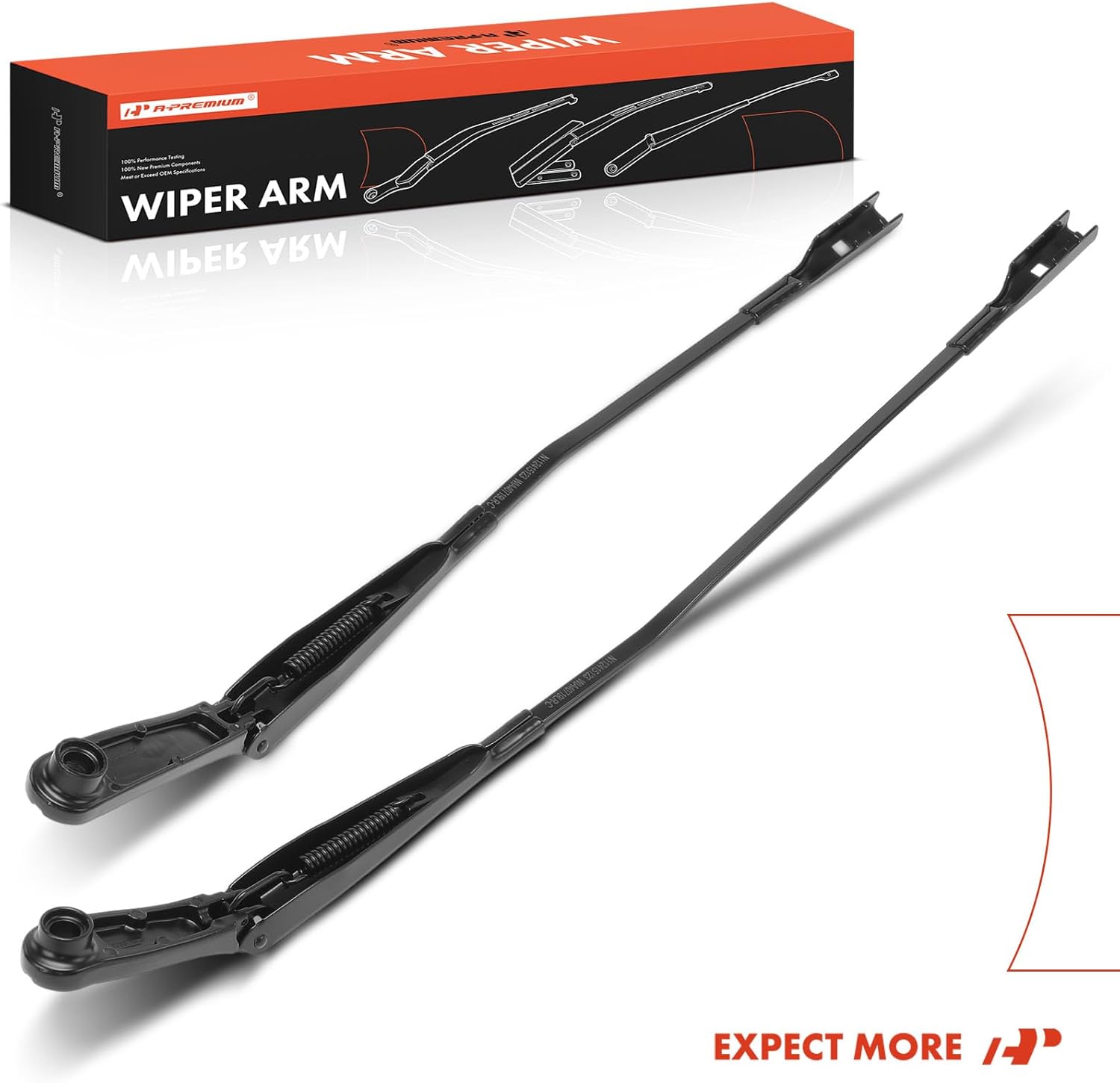A-Premium Front Driver and Passenger Side Windshield Wiper Arm Compatible with Audi A6 21-24, A6 allroad 20-24, A6 A7 Quattro, A7 RS7 S7 Sportback, S6, S7, RS6 Avant
