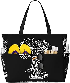 トートバッグ スヌーピー 大容量 プールバッグ おしゃれ ビーチバッグ 手提げ 肩掛け 小物ポケット付き ビーチ ジム 銭湯 旅行 誕生日 プレゼント