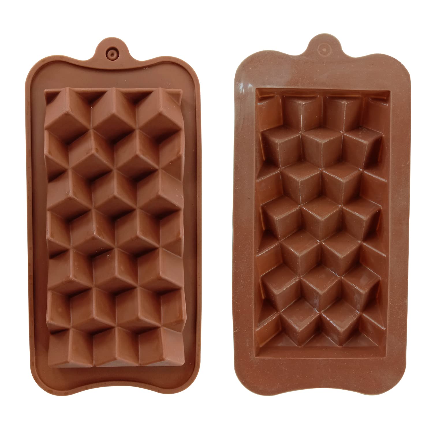 Square Shape Silicon Chocolate Mold Chocolate bar Shape Chocolate, Candy, ice, Jelly Mousse, Cake Décor 15 Cavity DIY bakeware by OHM