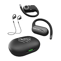 PowerLocus Cuffie Wireless Open Ear, Cuffie per Sport Bluetooth, Auricolari Orecchio Aperto con Gancio Flessibile, HD Stereo Suono, Vestibilità Comoda Conduzione Aerea, ENC Microfono e Impermeabile