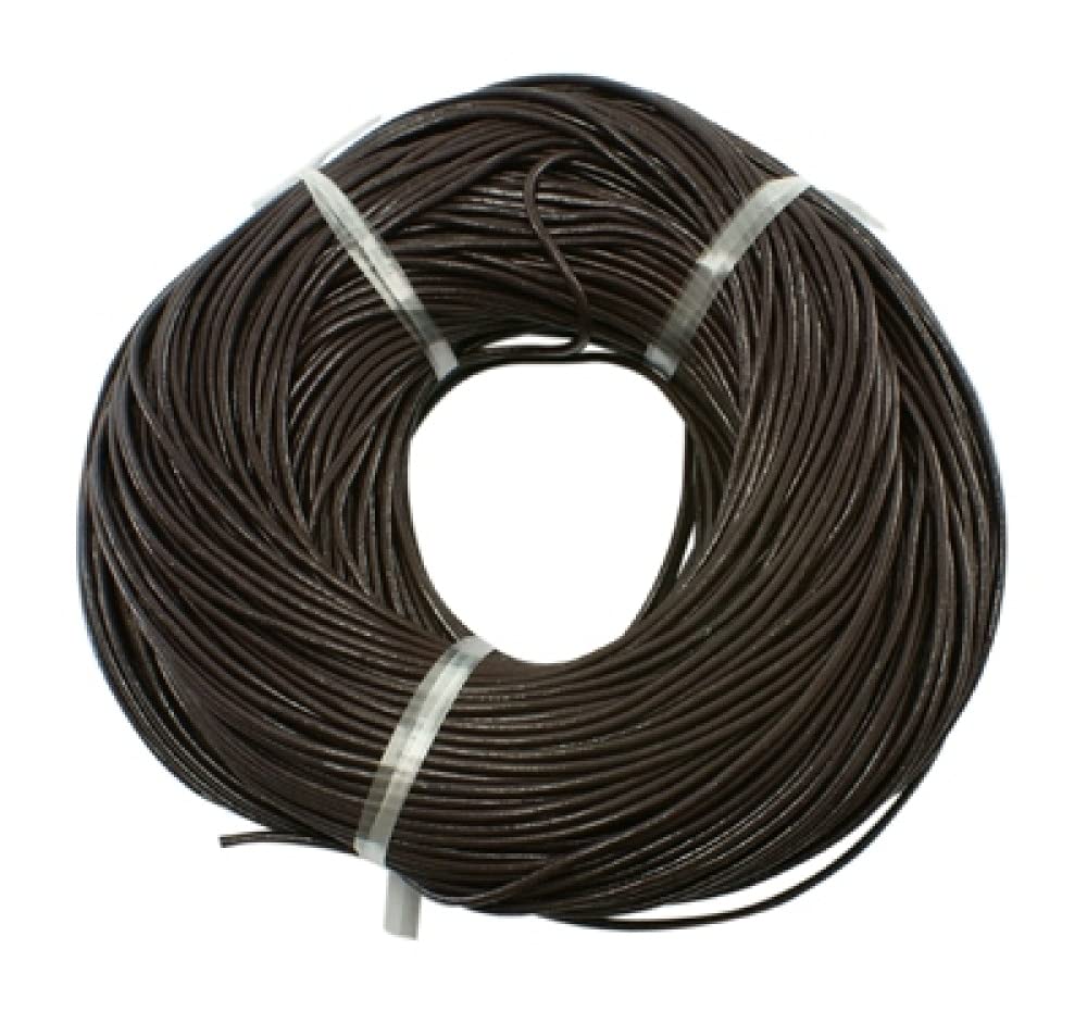 100 m/Lotto Cordoncini per Gioielli in Pelle di Vacchetta 1 mm 1,2 mm 1,5 mm 2 mm per la creazione di Gioielli Accessori per Collana di bracciali