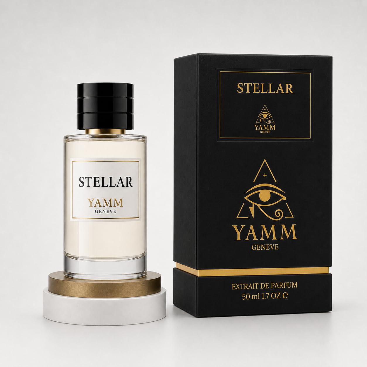 Stellar | Ekstrakt z perfum 50 ml | Mieszane perfumy dla mężczyzn i kobiet, biały bursztyn i kwiat pomarańczy, nuty bursztynowe i balsamiczne, luksusowy i długotrwały