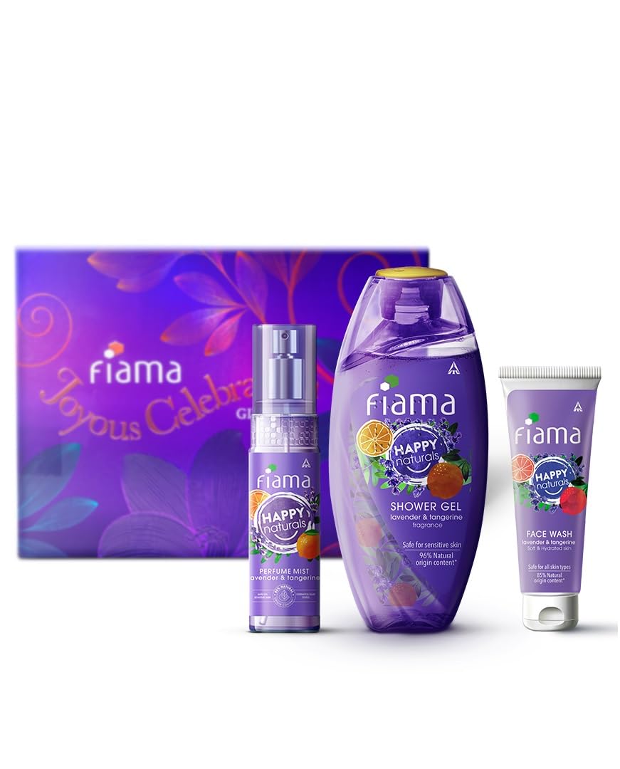 Fiama Gift Set Joyous Celebration Pack of 3, Gift Box with Body Wash Shower Gel 250ml, Perfume Spray 120ml, Face Wash 100ml, Gifts for Women & Men, Gift Items, Best Birthday, Anniversary Gifts by ITC Fiama Gift Set Joyous Celebration Pack of 3, Gift Box with Body Wash Shower Gel 250ml, Perfume Spray 120ml, Face Wash 100ml, Gifts for Women & Men, Gift Items, Best Birthday, Anniversary Gifts by ITC