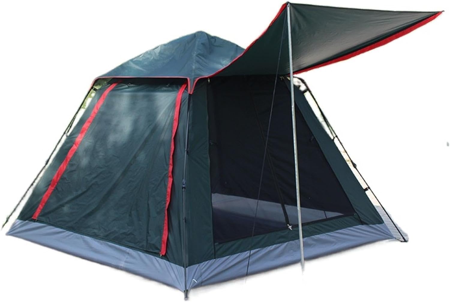 4 Person Camping Tent Family Tents Large Waterproof Tent with 2 Windows 2 Doors Available for Outdoor Sports Travel Beach Picnic|210 * 210 * 140cm||Random Color|