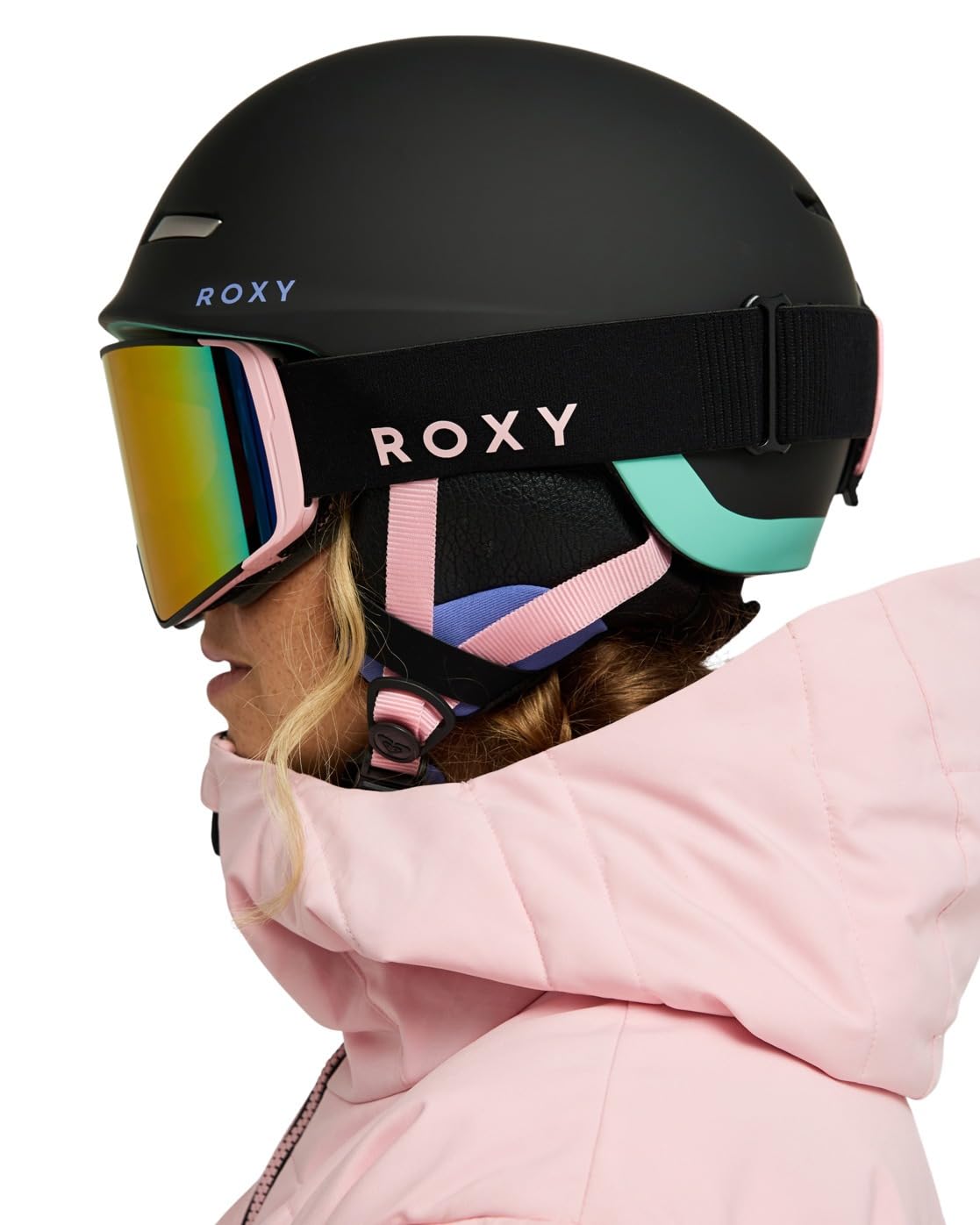 Roxy Angie - Casco de esquí para Mujer, Color Verde