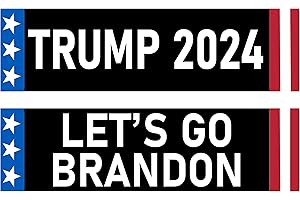 Trump 2024 Bumper Sticker Let's Go Brandon Bumper Sticker Combo