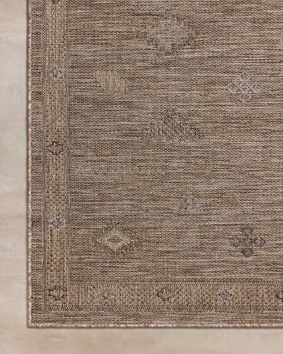 Image of Loloi Birch Collection BIR-03 Natural /Sand 3'-6 inch x 5'-6 inch, .25 inch Pile Height, Area Rug, Indoor /Outdoor, Durable, Neutral, Easy Clean, Rug for Patio, Deck, Entry, Balcony, Outdoor Space