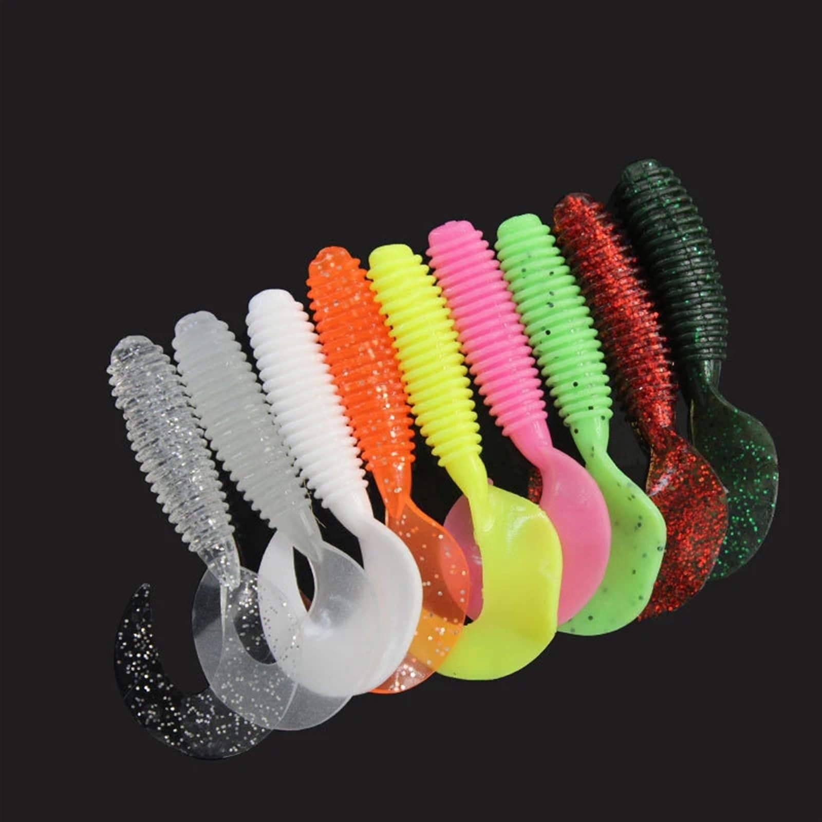 50 pz/scatola Esche Morbide Esca In Silicone 55/65/75mm Articoli for la Pesca in Mare Luya Esche Da Pesca Pva Swimbait Wobblers attrezzatura artificiale
