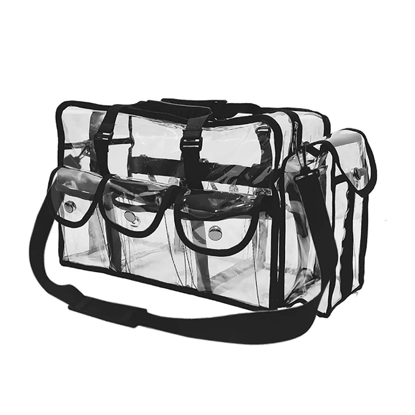 Trousse De Toilette Transparente Femme 20x20cm Kit Voyage Avion Sac à