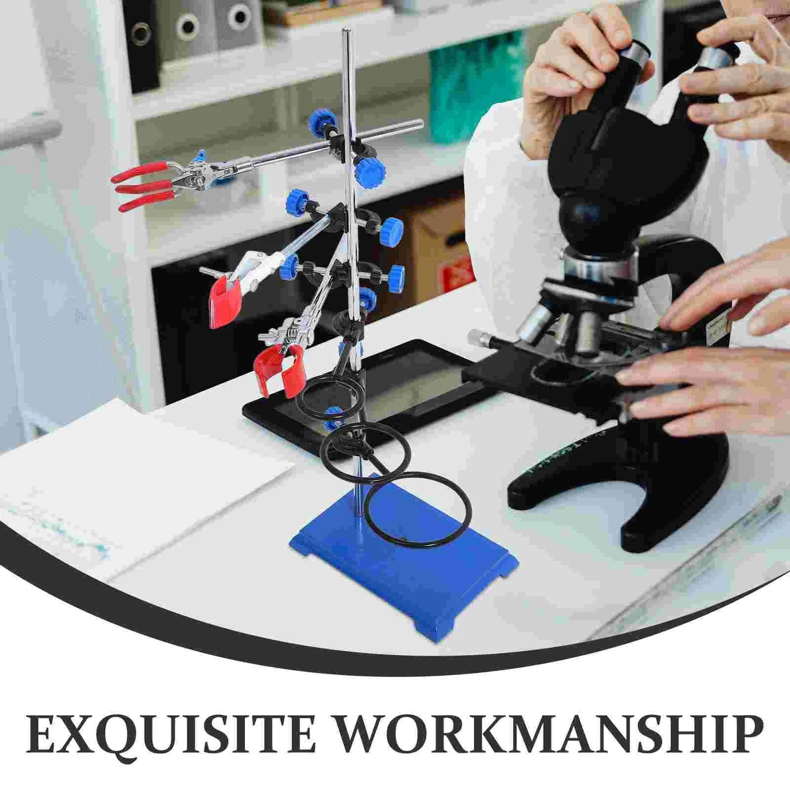 morsetto per beuta Kit di attrezzatura per rack in metallo da laboratorio di ferro da laboratorio personalizzato per forniture per gli strumenti di supporto Morsetto