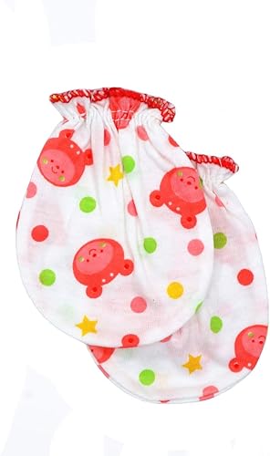 Miniatura 2 de Juego de guantes para bebé, 12 pares, sin arañazos, 100 % algodón, para niños de 0 a 6 meses, varios