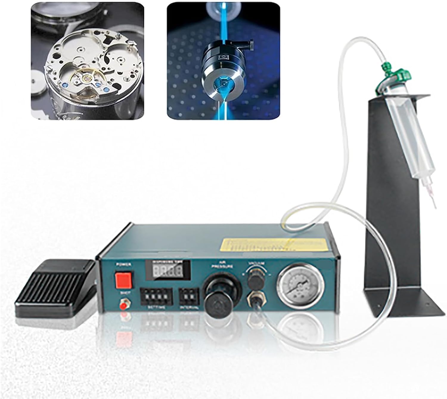 Digital Display Liquid Adhesive Dispenser,Precision Glue Dispenser Machine,Continuous Pedal Single Out Timing,for Glue