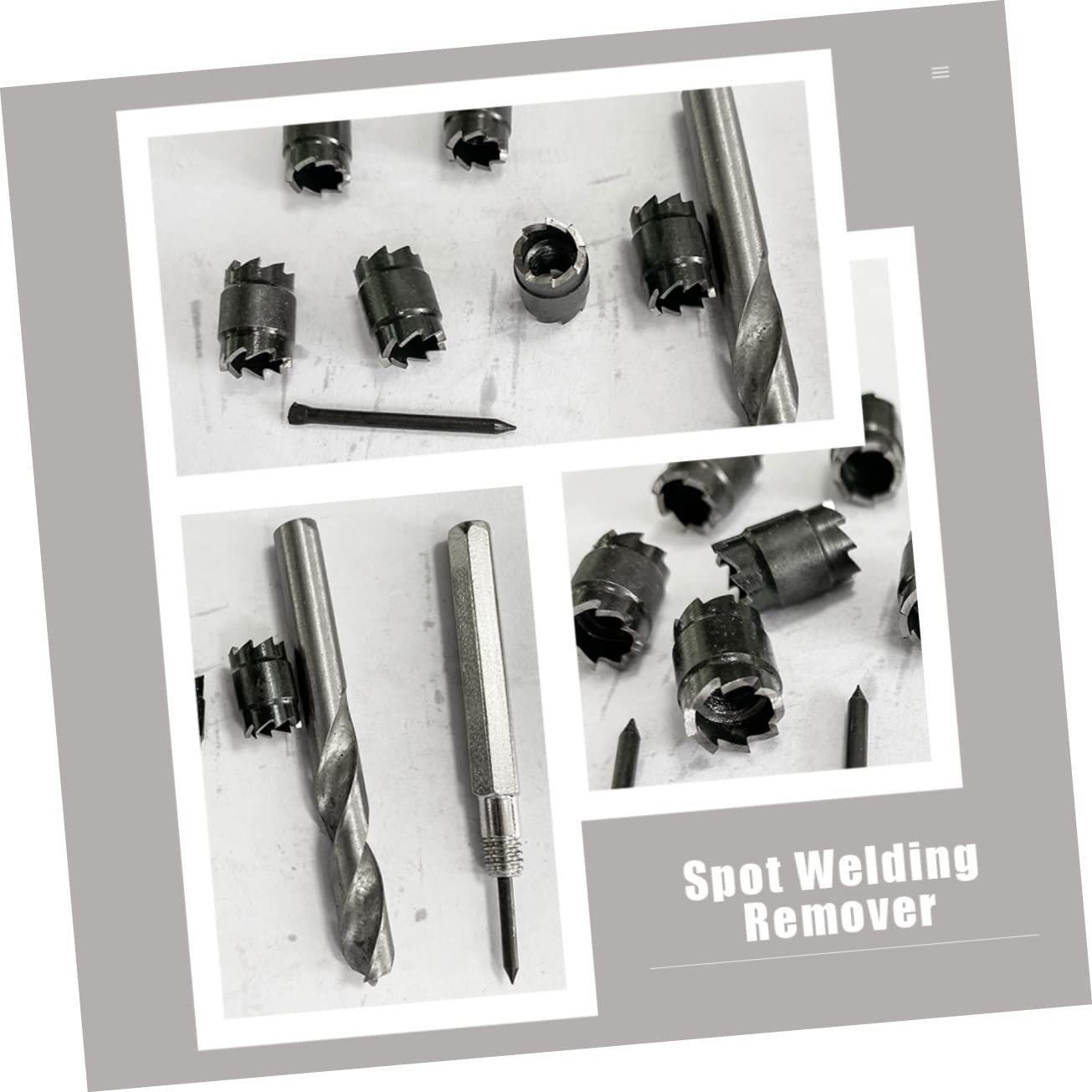9Pcs Spot Welder Drill Bits Set, Hex Shank Welding Cutter Tool