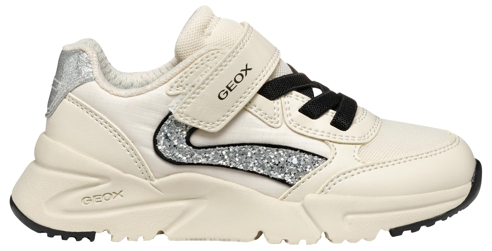 Image secondaire de Baskets Geox J Loftus pour Filles - Beige Argenté, Taille 32 EU