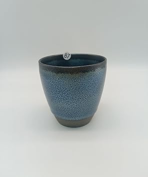 Tea Coffee Cups, Blue Qilin Glaze Tenmoku Teacup Chinese Traditonal Jian Ware Porcelain Jianzhan Mug 120ml