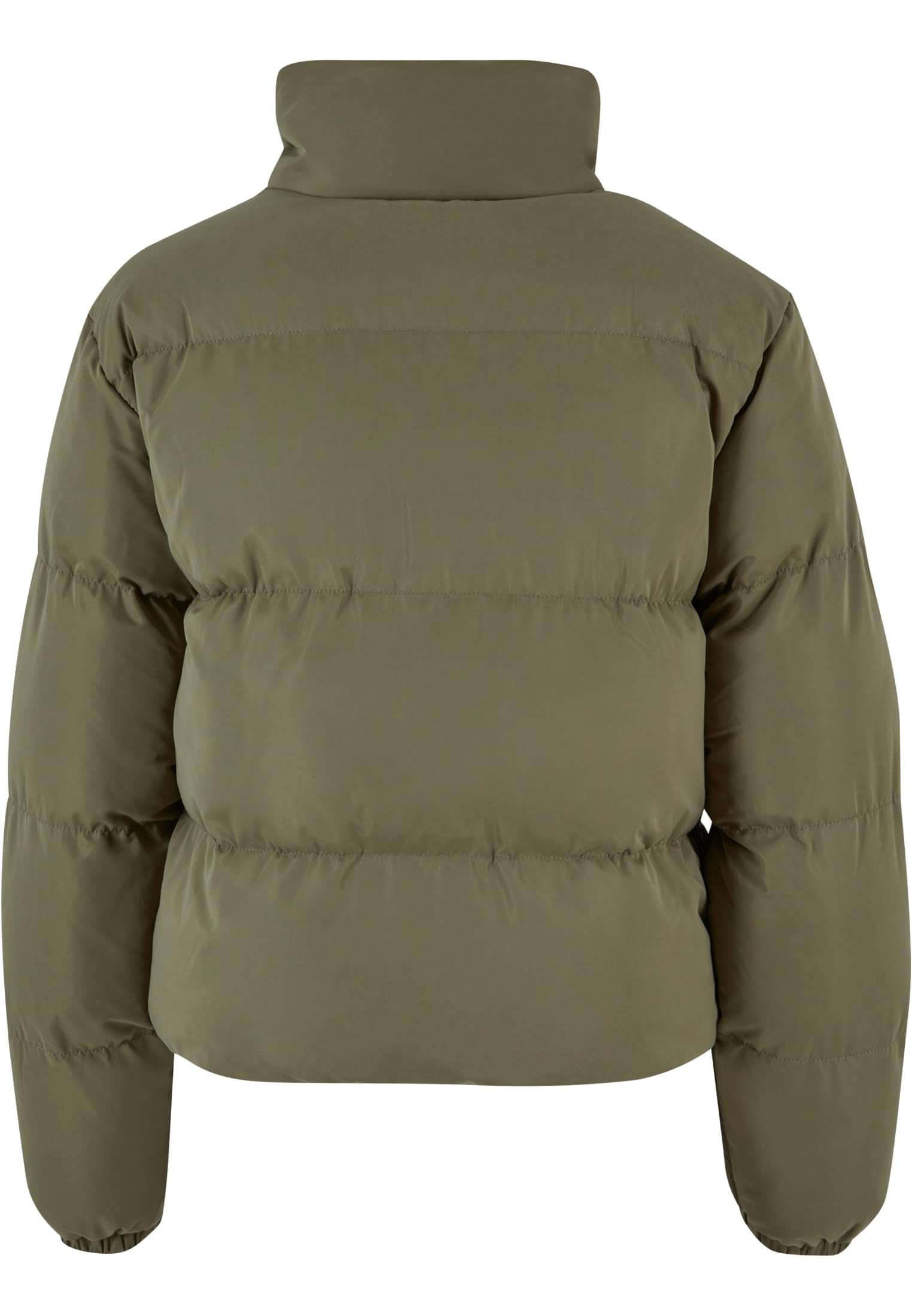 Urban Classics Ladies cropped peached puffer jacket Donna Giacca invernale nero