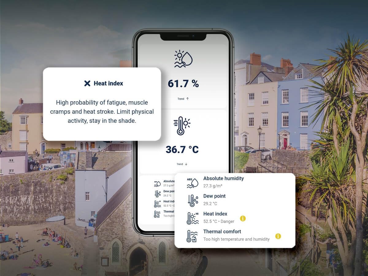 Capteur de température et d'humidité Blebox HumiditySensor 2,4 GHz Wi-Fi IP32