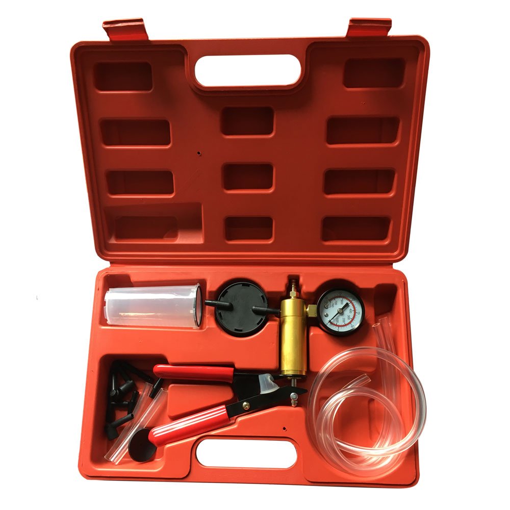 Hand Held Vacuum Pressure Pump Tester Tool Durable Brake Fluid Bleeder Bleeding Kit for Car Motorbike Moped Motor Bike