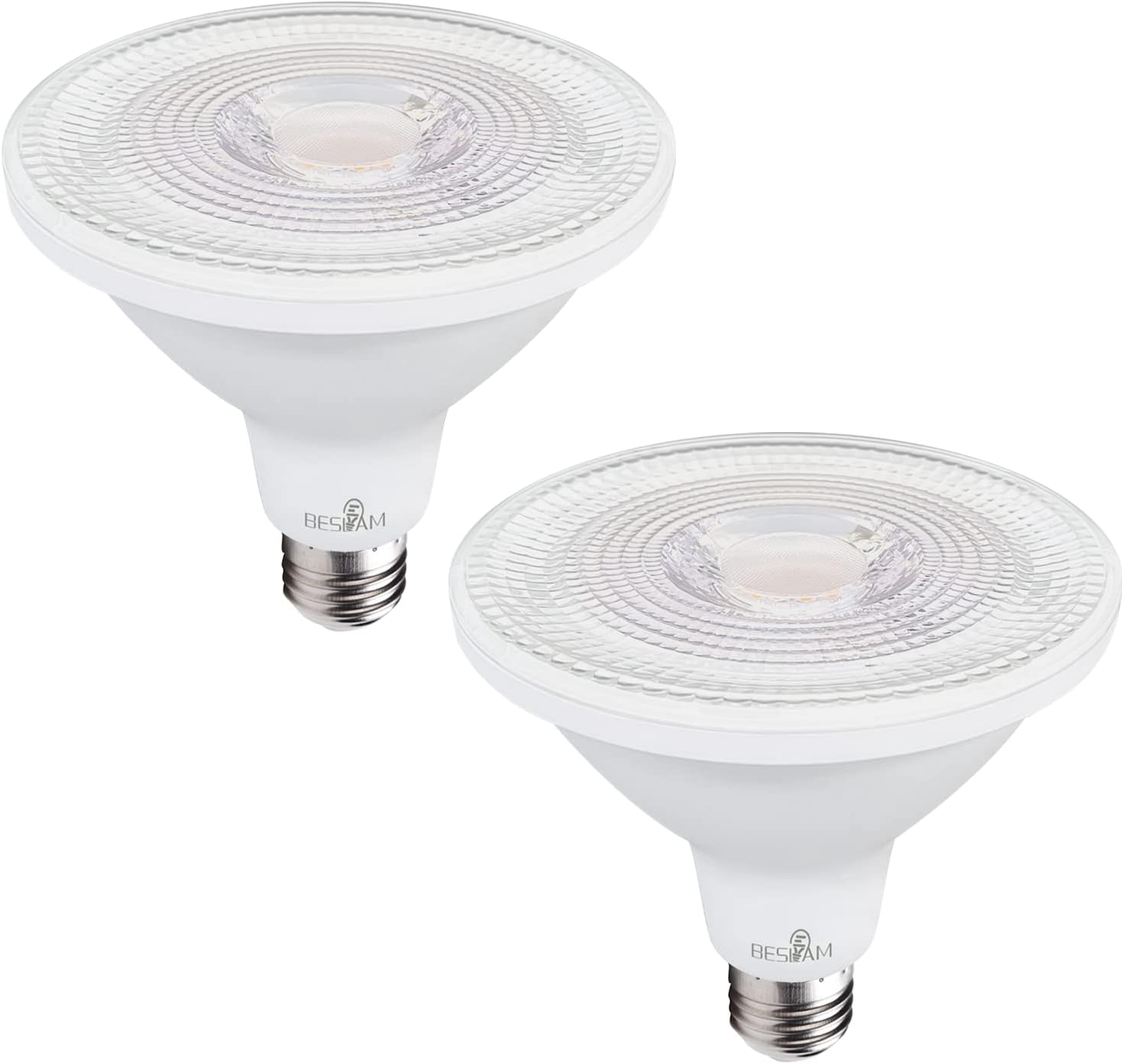 PAR38 17W LED Flood Light Bulbs, E26 Base, 150W Equivalent, 2700K Warm White, 1700lm Long Lighting, Dimmable 2-Pack for Patio Landscape, Porch, Garden, Bistro, Balcony, Decor