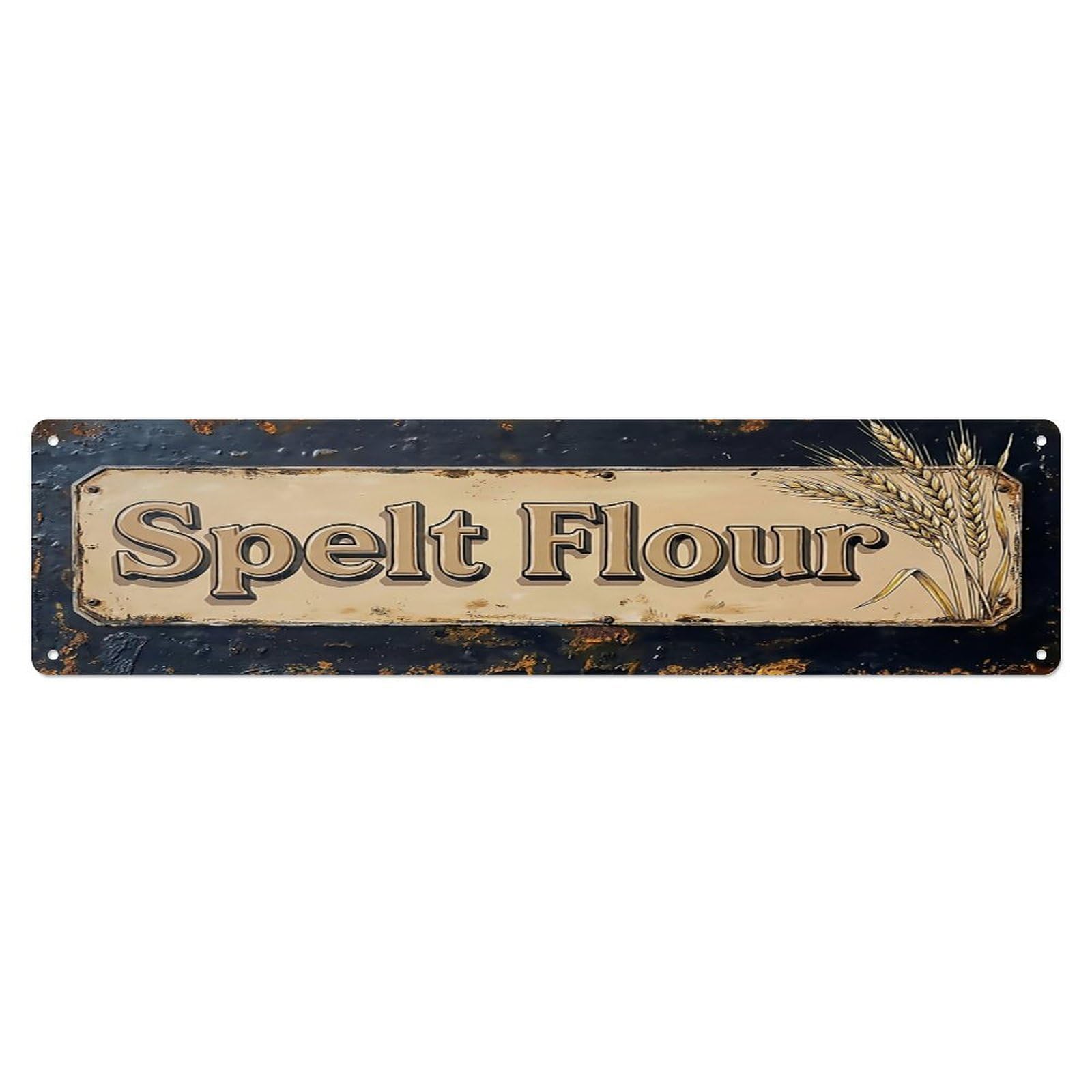 Vintage Spelt Flour Ancient Farmhouse Metal Tin Sign